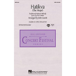 Hal Leonard Hatikva (The Hope) IPAKS Arranged by John Leavitt