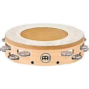 MEINL Headed Artisan Edition Tambourine with Steel Jingles 2 Row