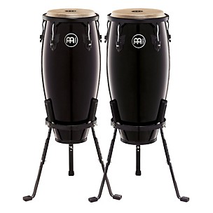 MEINL Headliner Series 10 and 11 Inch Wood Conga Set with Basket Stands