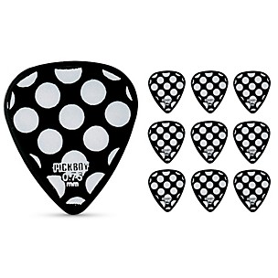 Pick Boy Heavy Metal Polk-a-Dots Celltex Guitar Picks
