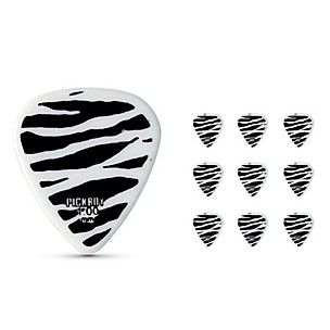 Pick Boy Heavy Metal Zebra Print Celltex Guitar Picks