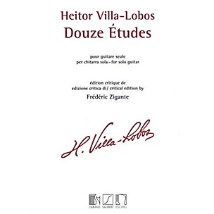 Max Eschig Heitor Villa-Lobos - 12 Études (Solo Guitar) MGB Series