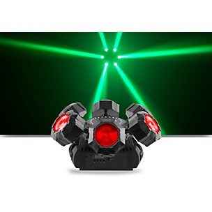 CHAUVET DJ Helicopter Q6 Multi Effect RGBW LED Beam, SMD Strobe and Laser with Rotating Base