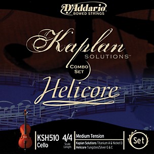D'Addario Helicore/Kaplan Combination 4/4 Size Cello String Set