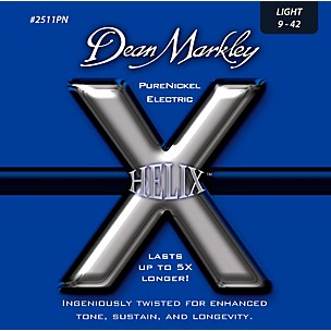 Dean Markley Helix Pure Nickel Light Electric Guitar Strings (9-42)