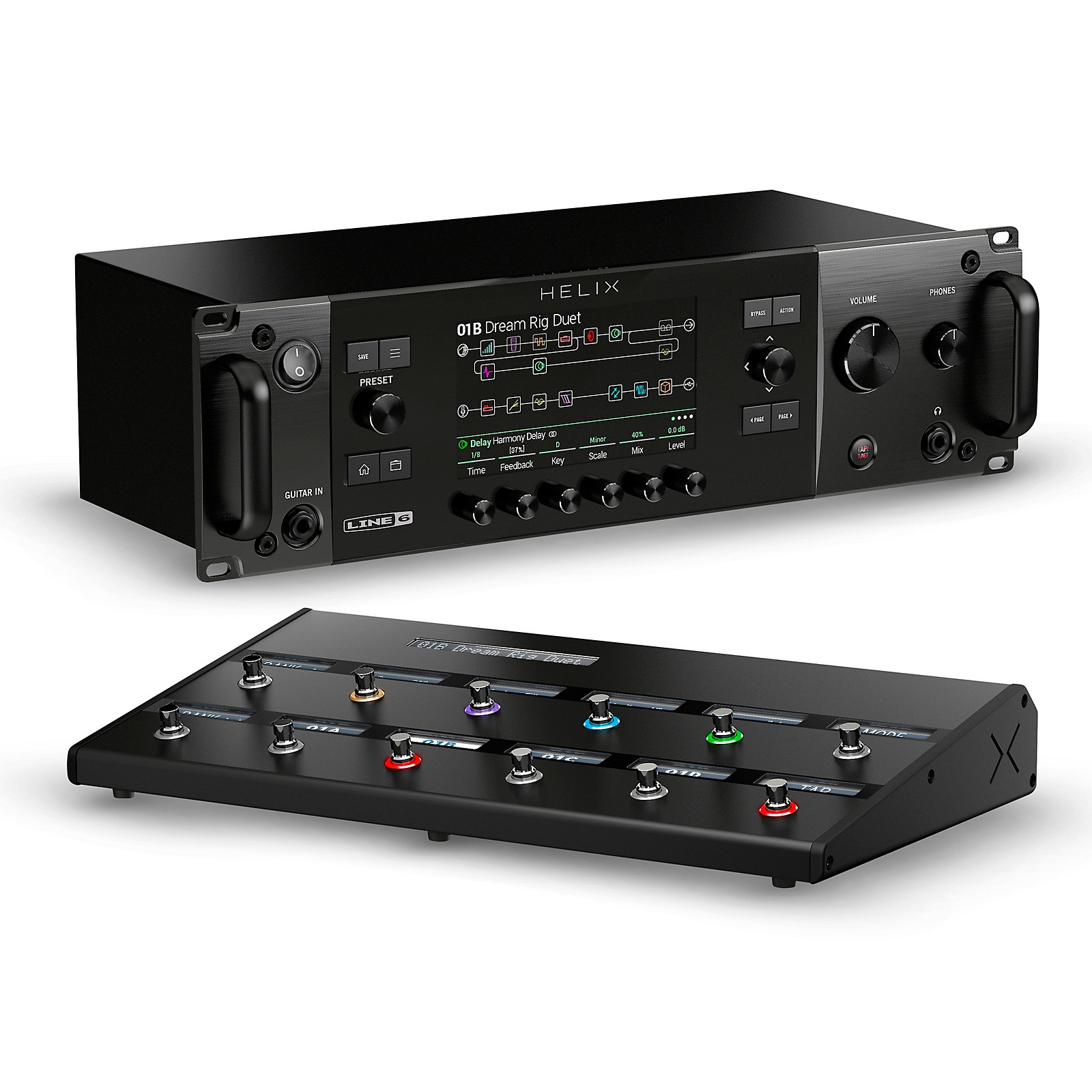 Line 6 Helix Rack Rack-Mountable Multi-Effects Processor With Foot 