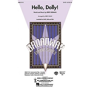 Hal Leonard Hello, Dolly! SSA Arranged by Kirby Shaw