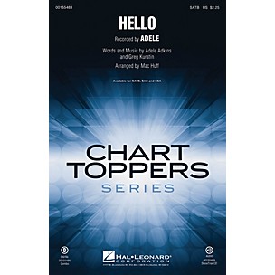 Hal Leonard Hello SATB by Adele arranged by Mac Huff