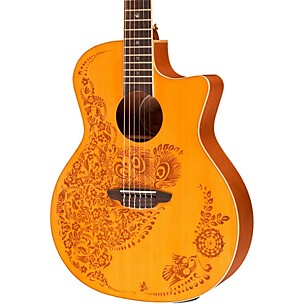 Henna Oasis Spruce Series II Nylon String Acoustic-Electric Guitar