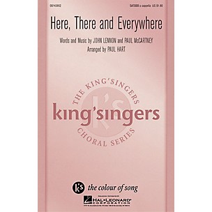 Hal Leonard Here, There And Everywhere SATBBB a cappella by The King's Singers arranged by Paul Hart