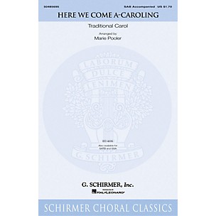 G. Schirmer Here We Come A-Caroling SAB arranged by Marie Pooler