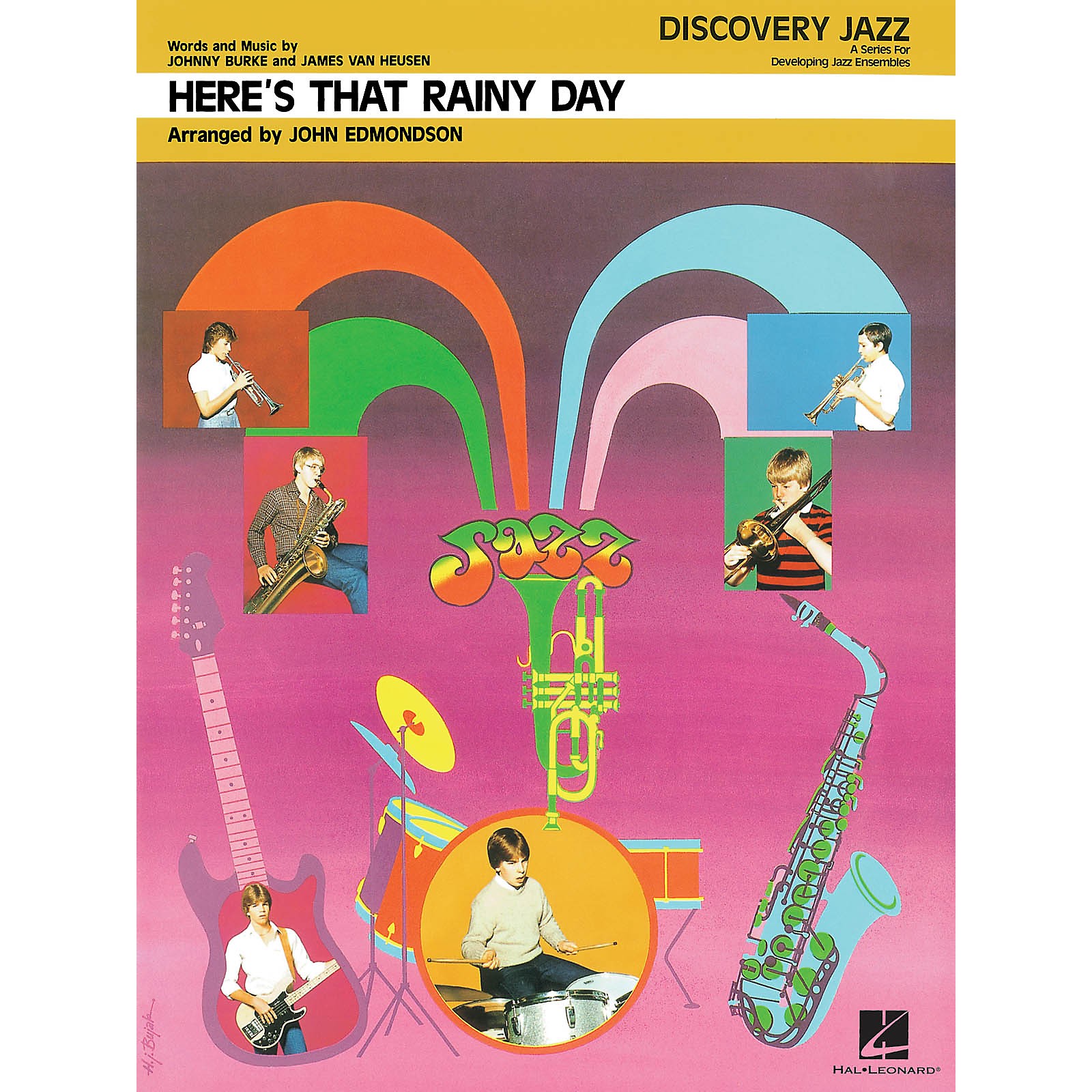 Hal Leonard Here's That Rainy Day Jazz Band Level 1-2 Arranged by