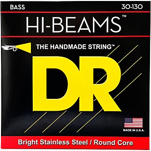 DR Strings Hi-Beams 6-String Bass Strings Medium .130 Low B (30-130)