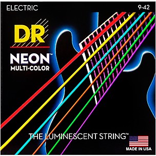 DR Strings Hi-Def NEON Multi-Color Coated Lite Electric Guitar Strings