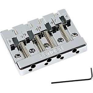 Fender HiMass 4-String Bass Bridge Assembly With Zinc Saddles