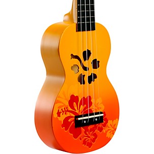 Mahalo Hibiscus Flower Soprano Ukulele