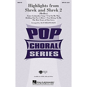 Hal Leonard Highlights from Shrek and Shrek 2 ShowTrax CD Arranged by Alan Billingsley