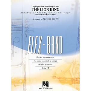 Hal Leonard Highlights from The Lion King Concert Band Level 2-3 Arranged by Michael Brown