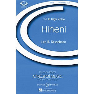 Boosey and Hawkes Hineni (CME In High Voice) 2-Part composed by Lee Kesselman
