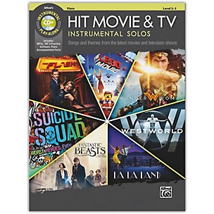 Alfred Hit Movie & TV Instrumental Solos Flute Book & CD Level 2-3
