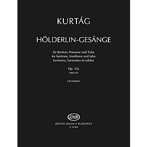 Editio Musica Budapest Hölderlin-Gesänge, Op. 35a EMB Series  by György Kurtág