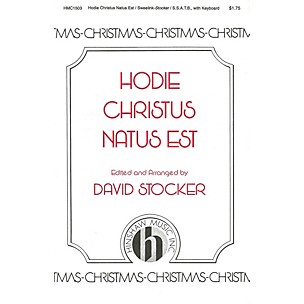 Hinshaw Music Hodie Christus Natus Est SSATB arranged by David Stocker