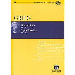 Eulenburg Holberg Suite Op. 40 / Sigurd Jorsalfar Op. 56 Eulenberg Audio plus Score W/ CD by Grieg Edited by Horton