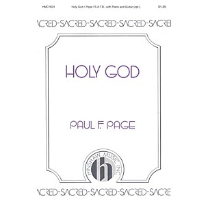 Hinshaw Music Holy God SATB composed by Paul Page