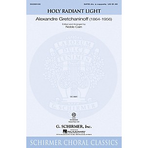 G. Schirmer Holy Radiant Light VoiceTrax CD Composed by Alexandre Gretchaninoff
