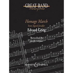 Boosey and Hawkes Homage March Concert Band Level 5 Composed by Edvard Grieg Arranged by Joseph Kreines