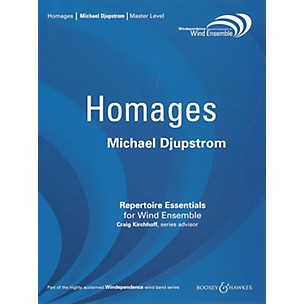 Boosey and Hawkes Homages (for Wind Ensemble - Score Only) Concert Band Level 4 Composed by Michael Djupstrom
