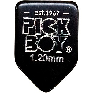 Pick Boy Homebase shape Black Cellulose Guitar Picks