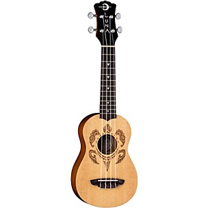 Luna Honu Turtle Spruce Soprano Ukulele