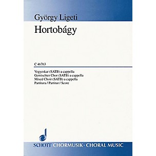 Schott Hortobagy (Three Hungarian Folksongs) SATB a cappella Composed by György Ligeti
