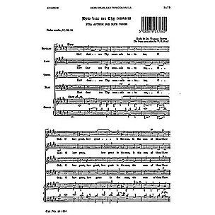 Novello How Dear Are Thy Counsels SATB Composed by William Crotch