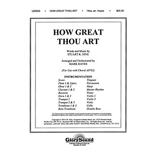 Shawnee Press How Great Thou Art (Orchestration) Score & Parts arranged by Mark Hayes