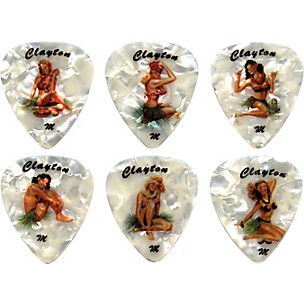 Clayton Hula Hottie Guitar Picks 1 Dozen