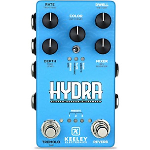 Keeley Hydra Stereo Reverb & Tremolo Effects Pedal