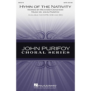 Hal Leonard Hymn of the Nativity SATB composed by John Purifoy