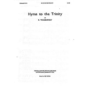 Novello Hymn to the Trinity SATB Composed by Pyotr Il'yich Tchaikovsky