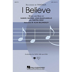 Hal Leonard I Believe ShowTrax CD by Fantasia Arranged by Alan Billingsley