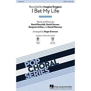 Hal Leonard I Bet My Life ShowTrax CD by Imagine Dragons Arranged by Roger Emerson