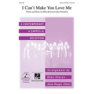 Contemporary A Cappella Publishing I Can't Make You Love Me SSAA A Cappella by Bonnie Raitt arranged by Deke Sharon