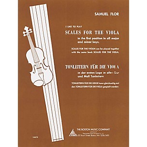 Boston Music I Like to Play Scales for the Viola Music Sales America Series Written by Samuel Flor