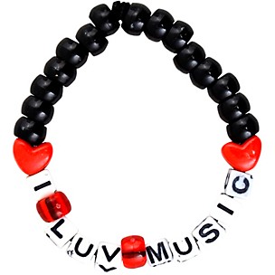 AIM I Love Music Beaded Bracelet