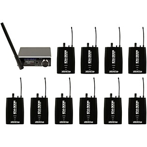 VocoPro IEM-900-10PACK Wireless Assistive Listening System - 10 Receivers and 1 Transmitter