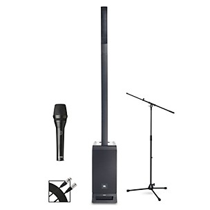 JBL IRX ONE Column Line Array Bundle With AKG P5i Microphone, Stand and Cable