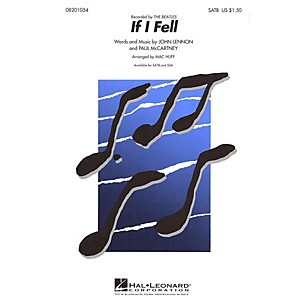 Hal Leonard If I Fell SATB by The Beatles arranged by Mac Huff