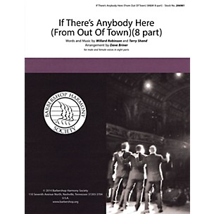 Hal Leonard If There's Anybody Here (from Out of Town) SATB a cappella arranged by David Briner