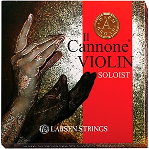 Larsen Strings Il Cannone Soloist Violin String Set With Warm and Broad A String